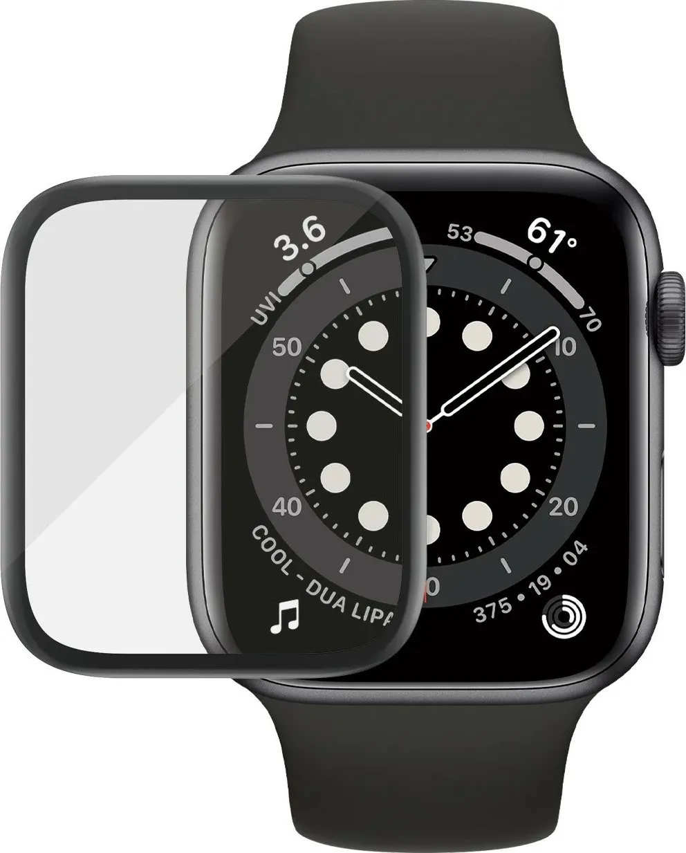 Mbrojtës ekrani PanzerGlass për Apple Watch Series 4/5 44mm, transparent - 1
