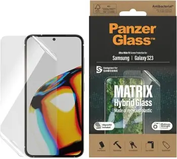 Mbrojtëse ekrani PanzerGlass për Samsung Galaxy S23, PET, transparente