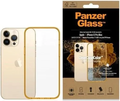 Mbështjellës PanzerGlass ClearCase, për iPhone 13 Pro Max, Transparent Gjelbër - 1