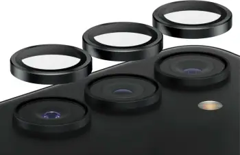 Mbështjellës kamerash PanzerGlass për Samsung S24/S23/S23 Plus, xham i temperuar, i zi