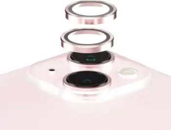 Mbrojtës kamere PanzerGlass për iPhone 15/15 Plus, xham i temperuar, rozë