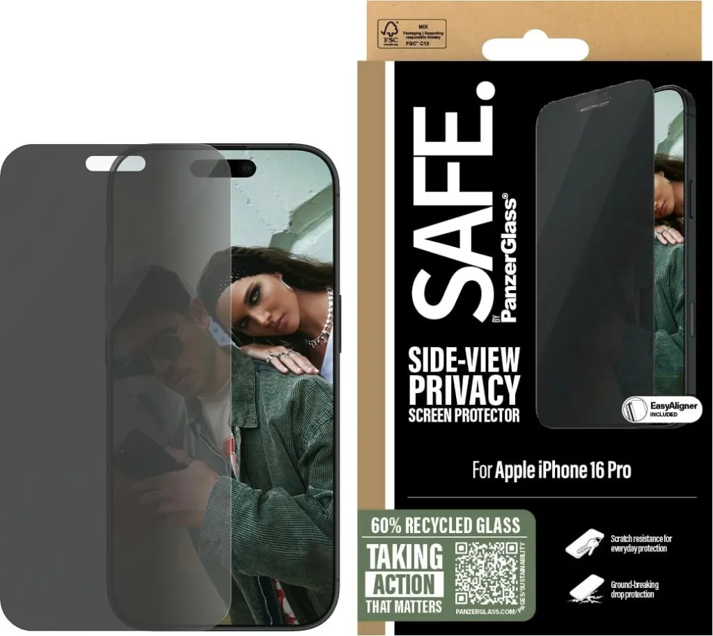 Mbrojtës ekrani privacy PanzerGlass për iPhone 16 Pro, transparent - 2