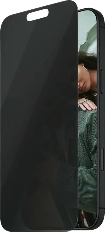 Mbrojtës ekrani privacy PanzerGlass për iPhone 16 Pro, transparent