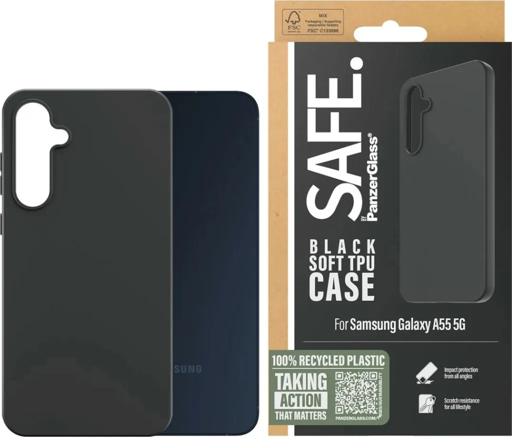 Mbështjellës PanzerGlass Samsung A55 5G, i zi - 2