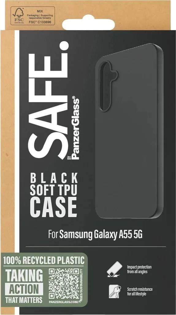 Mbështjellës PanzerGlass Samsung A55 5G, i zi - 3