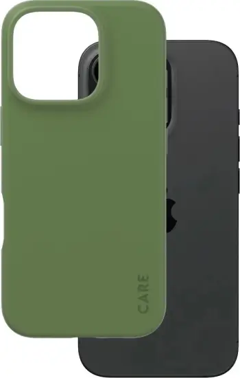 Mbështjellës PanzerGlass CARE Case Fashion për iPhone 16 Pro, silikon, e gjelbër