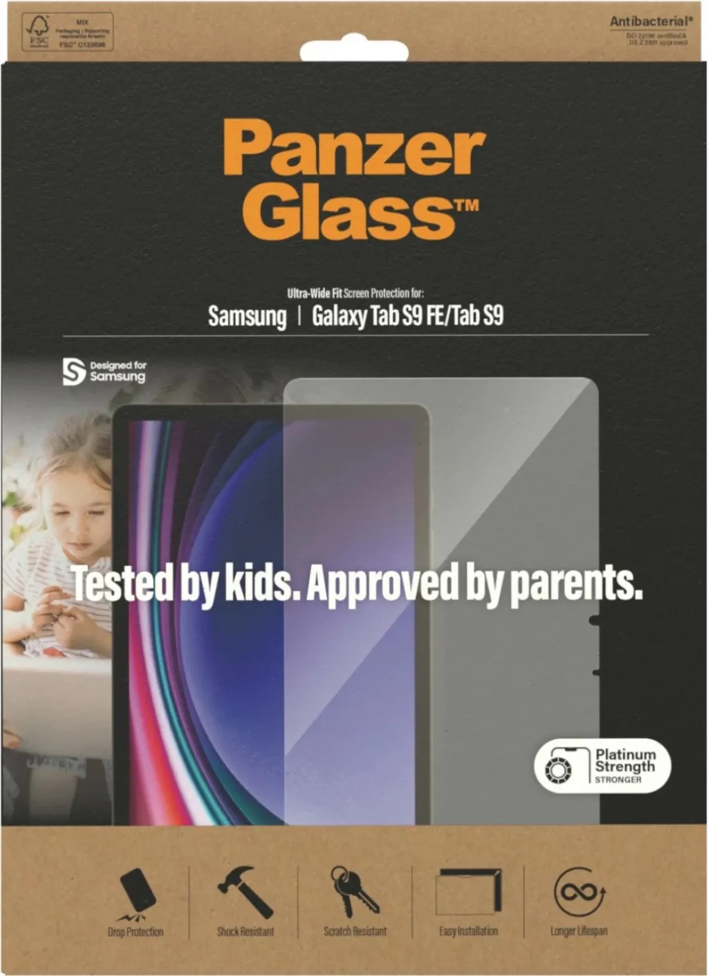 Mbrojtës ekrani PanzerGlass Samsung Galaxy Tab S9/S9 FE, transparent - 3