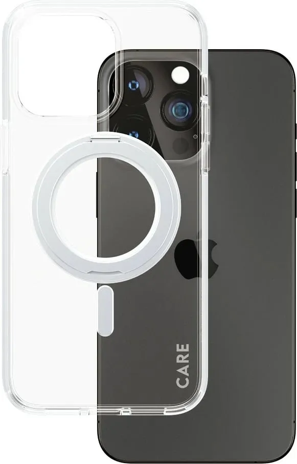 Mbështjellës PanzerGlass Kickstand Case MagSafe për iPhone 15 Pro Max, argjendtë - 1