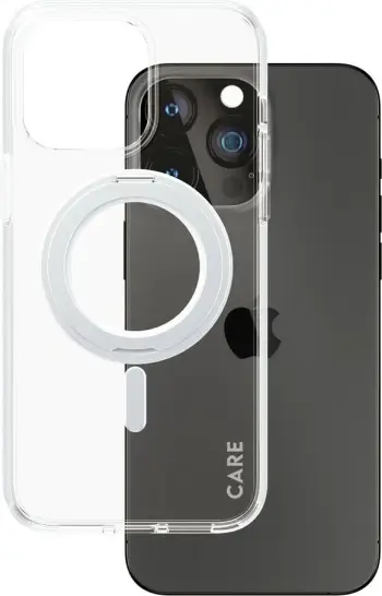 Mbështjellës PanzerGlass Kickstand Case MagSafe për iPhone 15 Pro Max, argjendtë