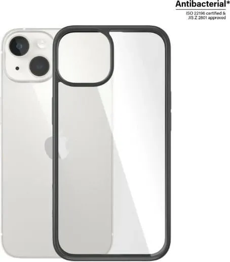 Mbulesë PanzerGlass ClearCase për iPhone 14 13 6.1", antibakteriale, e zezë - 2