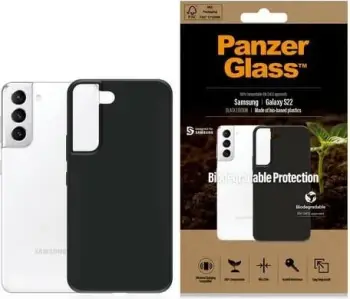Këllëf PanzerGlass Biodegradable Case për Samsung Galaxy S22+, kompostues, i zi