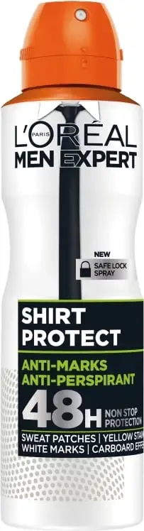 Deodorant L'Oreal Men Expert Shirt Protect, 48H, 150 ml