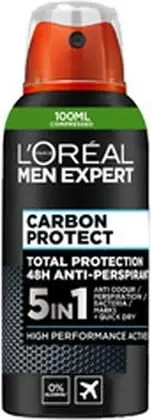 Deodorant L'Oréal Paris Men Expert Carbon Protect 5‑in‑1 Anti‑Perspirant, 100 ml