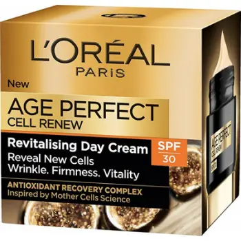 Krem ditore për fytyrë L'Oreal Paris Age Perfect Cell Renew SPF30 për femra, 50ml