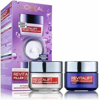 Set L´Oréal Paris Revitalift Filler, krem ??dite kundër plakjes 50 ml + Krem mbushës i natës 50 ml