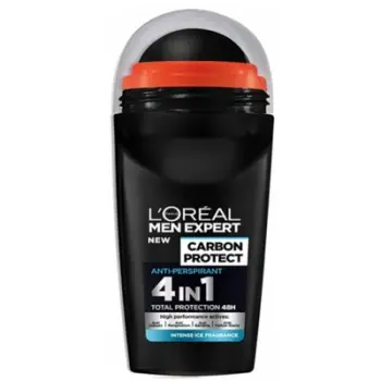 Deodorant Roll-On L'Oréal Paris, Carbon Protect Anti-Persperant Intense, 50 ml