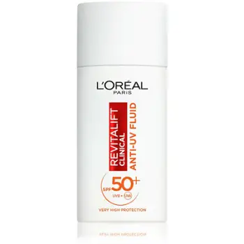 Lëng mbrojtës për fytyrë L´Oréal Paris Revitalift Clinical SPF50+ with vitamin C (Anti-UV Fluid), 50 ml