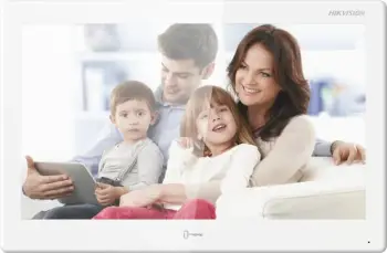 Interkom Hikvision DS-KH9510-WTE1(B), stacion master, ekran IPS, i bardhë