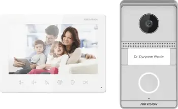 Videodomofon Hikvision DS-KIS101-P, 7", Wired, IP65, 2 MP, Flush