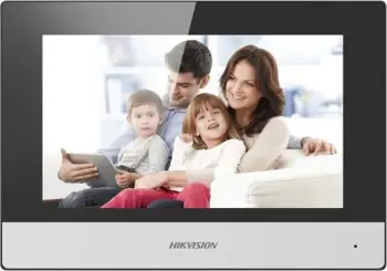 Sistem video-interkom Hikvision DS-KH6320-WTE2, 7", me prekje, i zi/gri