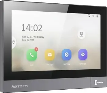 Sistem video-interfoni Hikvision DS-KH8381-WTE1, 7", i zi