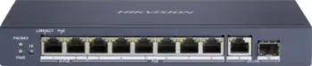 Switch Hikvision DS-3E0510HP-E, Gigabit Ethernet, PoE, Blu