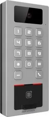 Terminal kontrolli aksesi Hikvision DS-K1T502DBFWX-C, kamerë 2MP, IP65 IK09, gri