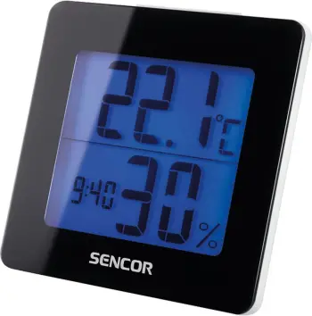 Termometër me orë Sencor SWS 1500 B, i zi