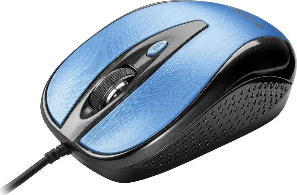 Maus Sencor Quito, me kabllo, USB, i zi dhe i kaltërt - 2
