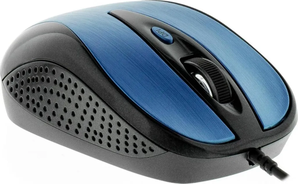 Maus Sencor Quito, me kabllo, USB, i zi dhe i kaltërt - 3