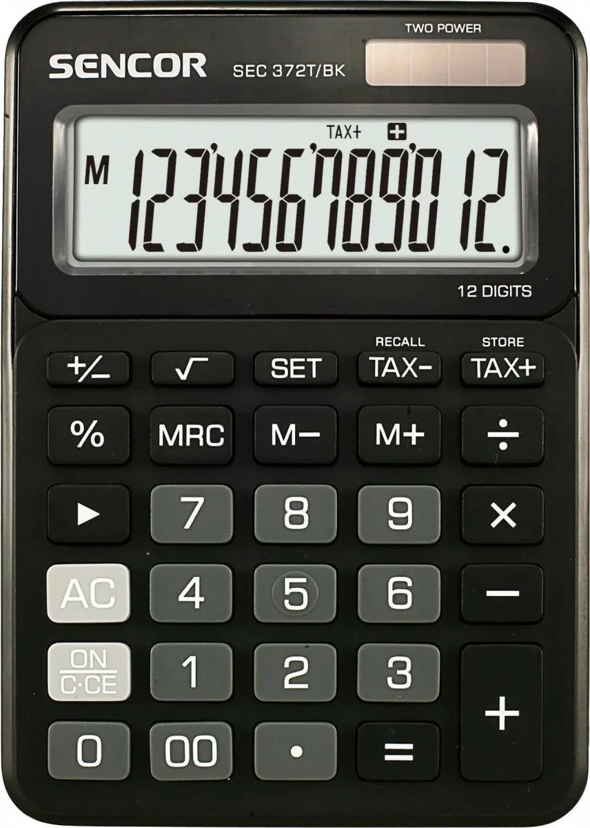 Kalkulator Sencor SEC 372T/BK, i zi - 1