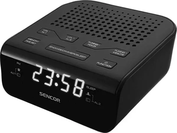 Radio me orë Sencor SRC 136 B, e zezë - 1