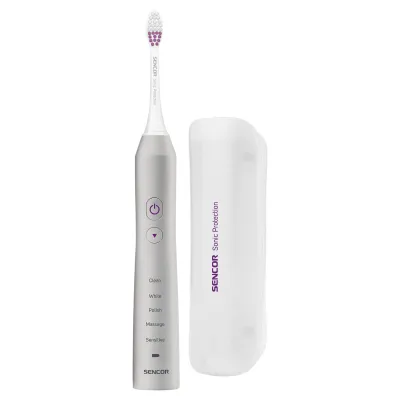 Furçë elektrike për dhëmbë Sencor Sonic SOC 3200SL, e bardhë/ Hiri - 1