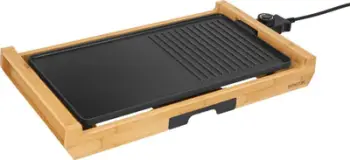 Grill elektrik Sencor SBG 206BK, pllaka të kombinuara, temperaturë e rregullueshme, i zi