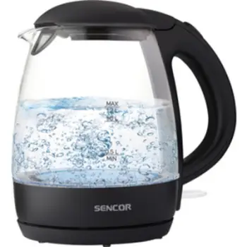 Vlues uji Sencor SWK 2300BK, 1.2 l, i zi/transparent