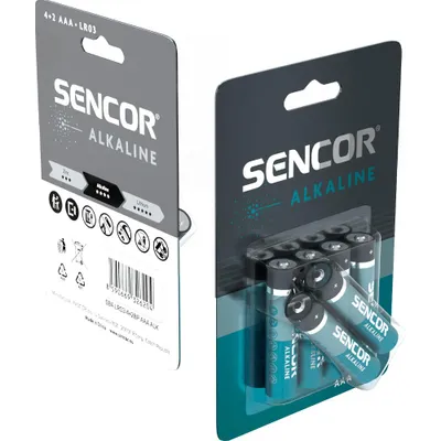 Bateri Sencor SBA LR03 4+2BP AAA Alk, 6 copë - 3