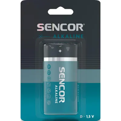 Bateri alkaline SBA LR20 D, 1.5V, paketim 1 copë - 1