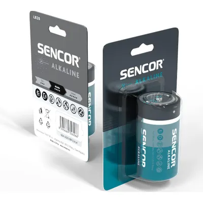 Bateri alkaline SBA LR20 D, 1.5V, paketim 1 copë - 3