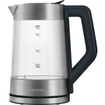 Ibrik elektrik Sencor SWK 1795SS, 1.7L, 2200W, i argjendtë/transparent