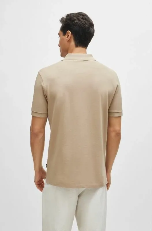 Maicë polo Boss për meshkuj, bezhë - 3