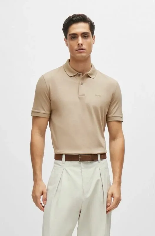 Maicë polo Boss për meshkuj, bezhë - 4