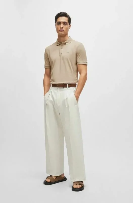 Maicë polo Boss për meshkuj, bezhë - 5