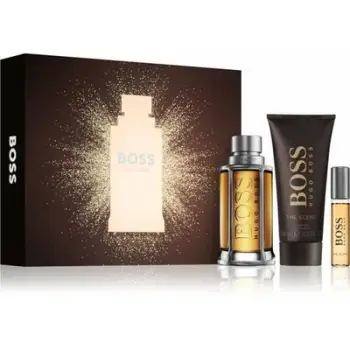 Set Eau de Toilette Boss The Scent 100 ml + Xhel dushi 100 ml + Parfum 10 ml