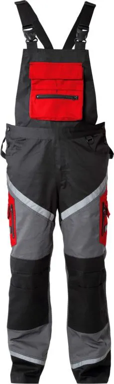 Kominoshe pune Lahti Pro Work, XXXL të hirta/kuqe - 1