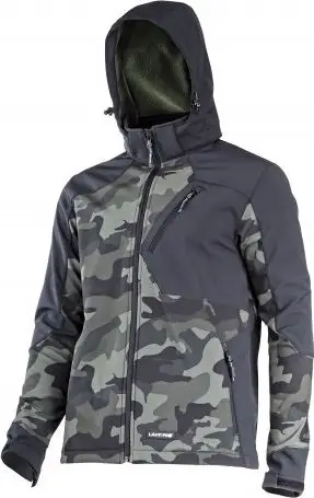 Xhaketë për meshkuj Lahti Pro Softshell, me kapuç, L, e gjelbër/ e zezë