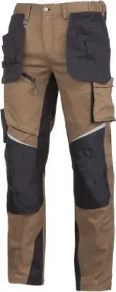 Pantallona pune Lahti-Pro Slim-Fit, 2XL, të kafta / të zeza