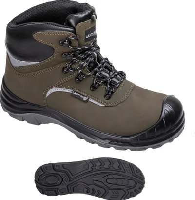 Çizme pune Lahti Pro Nubuck, S3 SRC, CE, jeshile e zezë - 2