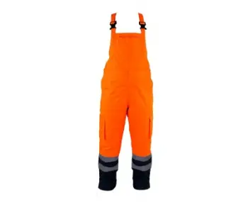 Pantallona pune Lahti Pro Winter Warning Dungarees, XXXL, portokalli