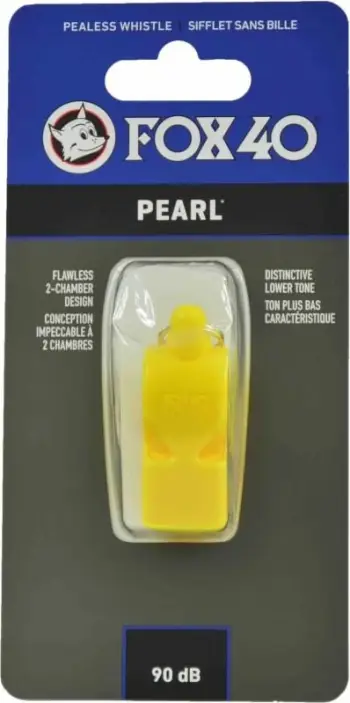 Bilbil FOX 40 Pearl për arbitra, Yakimasport, i verdhë