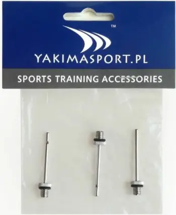 Gjilpëra pompimi për futboll dhe basketboll Yakimasport, 3 copë, ngjyrë gri/argjendi